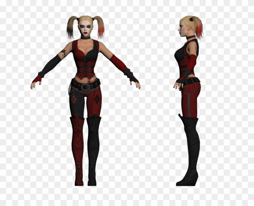 Harley Quinn Arkham City 3d Model Clipart #1260645