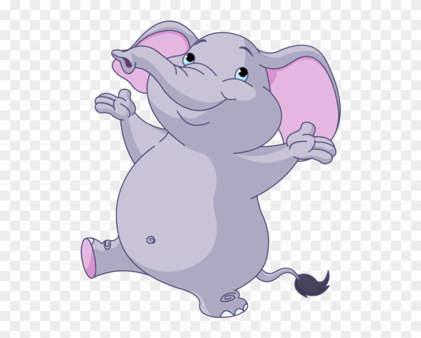 Cartoon Baby Elephant Jungle Animal On A Transparent - Dancing Elephant Clipart