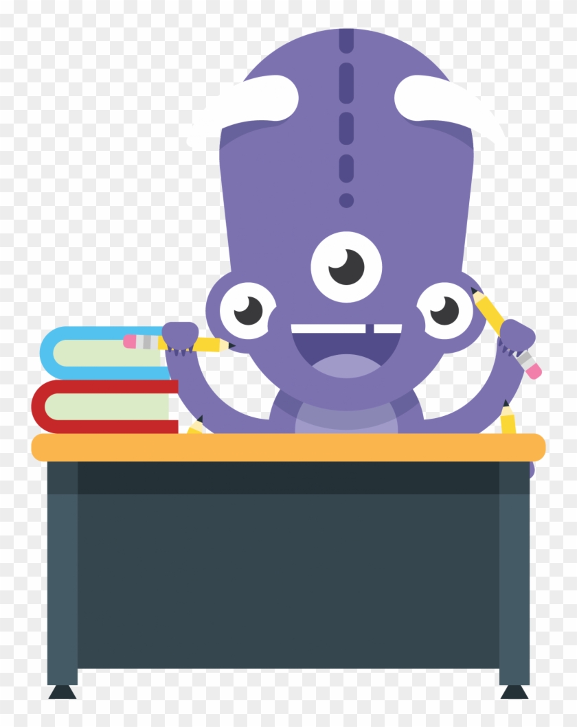Monster Desk - Educacion Gift Clipart