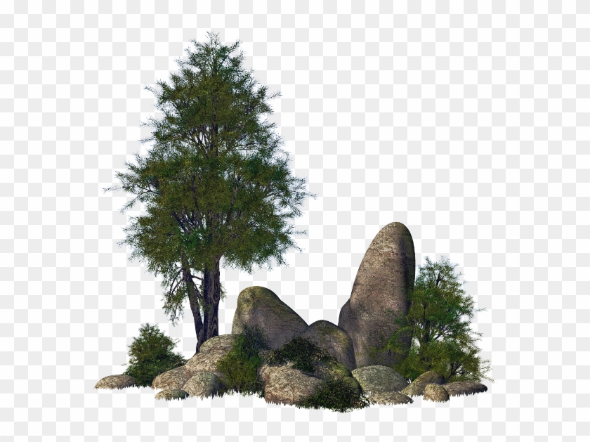 Ftestickers Landscape Trees Rocks Stones - Mexican Pinyon Clipart #1260877