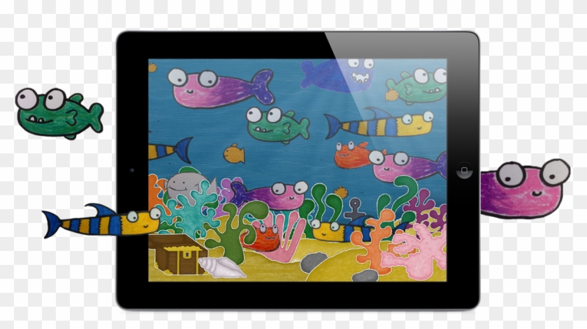 Squiggle Fish Ipad - Ipad Clipart For Kids - Png Download #1260900