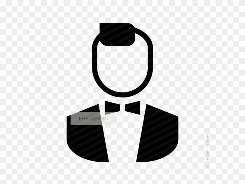 Man With Bow Tie - Icon Stylish Man Clipart #1261081