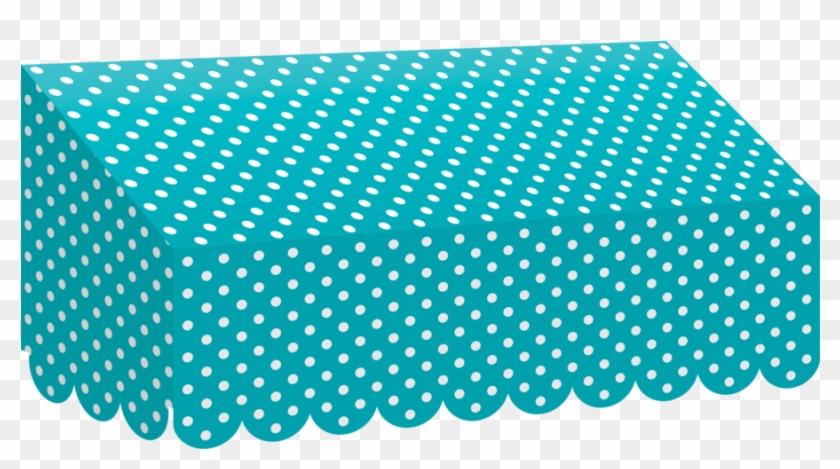 Tcr77163 Teal Polka Dots Awning Image - Teacher Created Resources Teacher Created Polka Dots Clipart #1261143