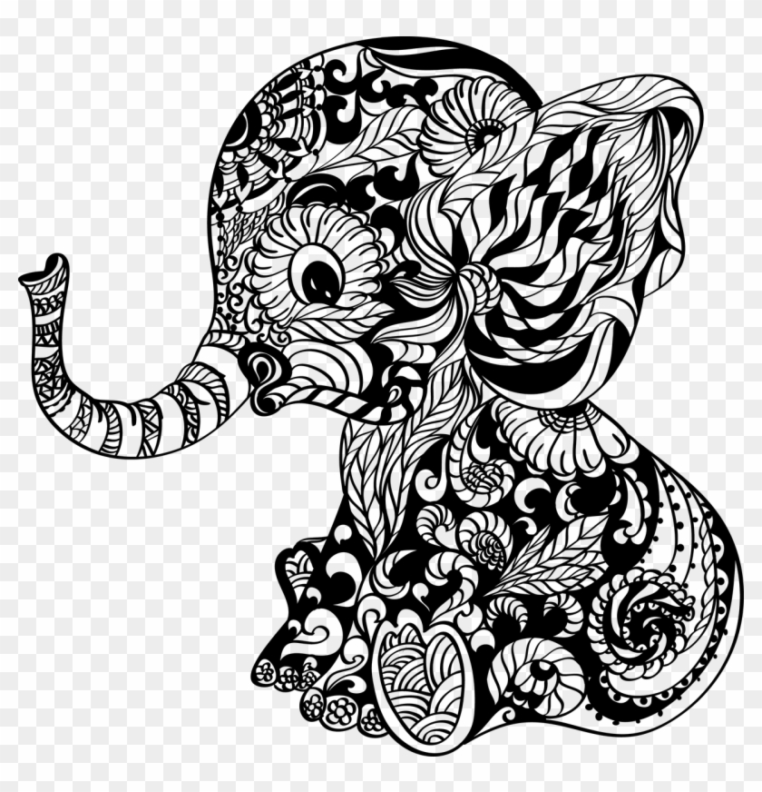 Phoenix Flag Clipart Baby Boy - Elephant Mandala Svg - Png Download #1261177