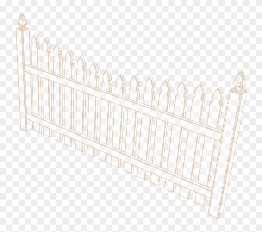 Picket Fence Watermark By Tidewater Virginia Peninsula - Picket Fence Clipart #1261178