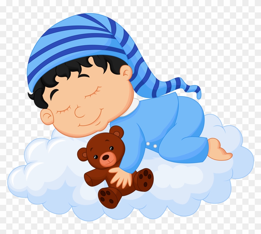 Banner Library Mitten Clipart Baby Boy - Kinder Schlafen Clipart - Png Download