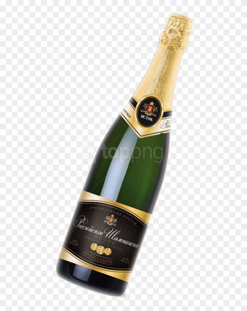 Free Png Download Sparkling Wine From A Bottle Png - Portable Network Graphics Clipart