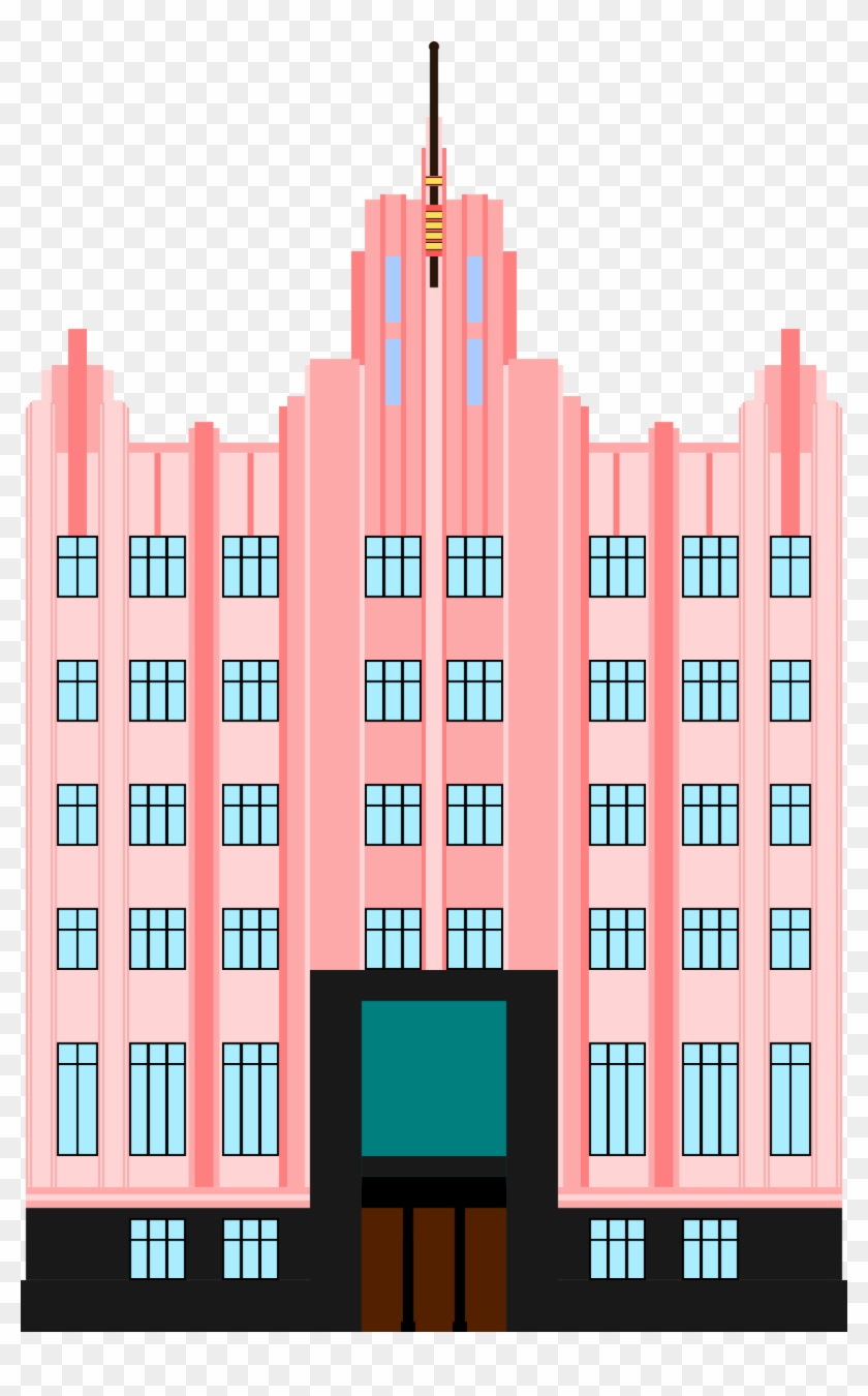 Structure Clipart Insurance Building - Art Deco Building Png Transparent Png
