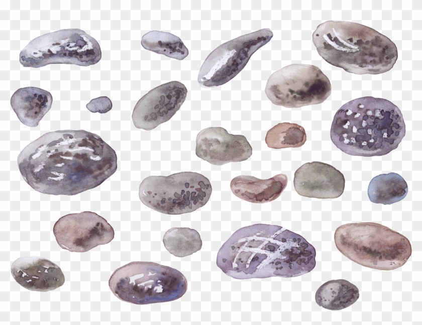 Watercolor Painting Drawing - Watercolor Stone Png Clipart #1261914