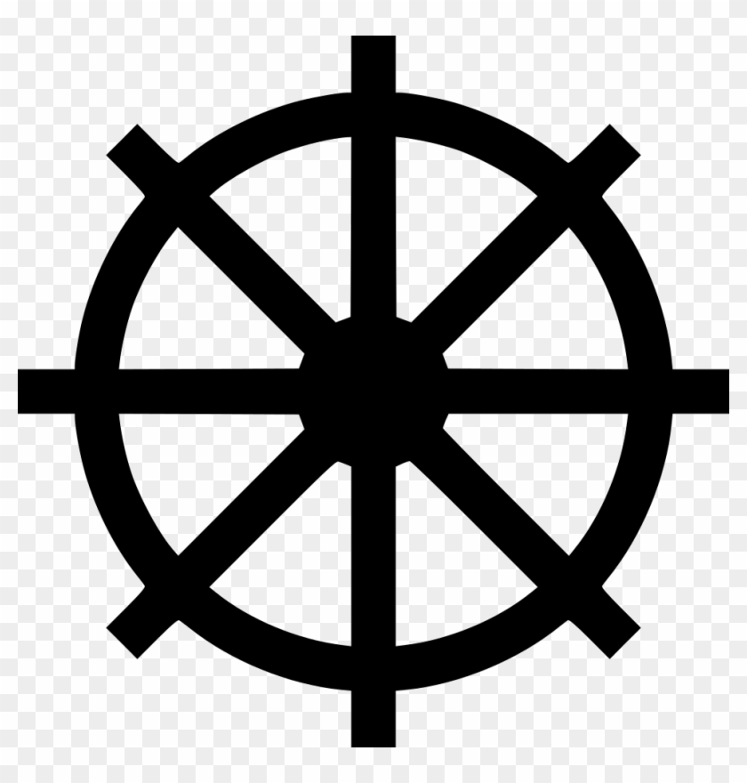 Ship Wheel Navigate Comments - Boat Steering Wheel Icon Clipart