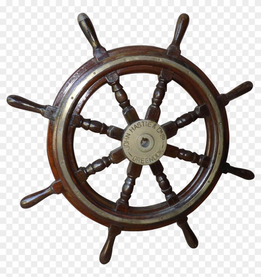 #vintagebeginshere At Www - Ship Steering Wheel Clipart #1262308