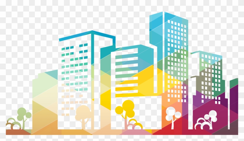 Colors Clipart Building - Transparent Background Building Icon - Png Download #1262444