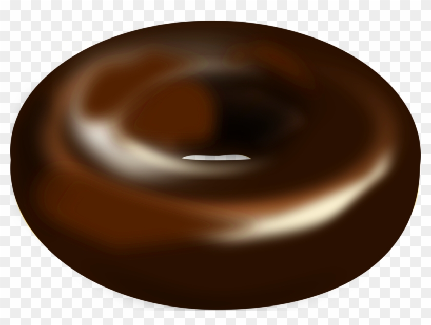 Donuts Chocolate Cake Frosting & Icing Sufganiyah Hot - Chocolate Donut Clipart - Png Download #1262653
