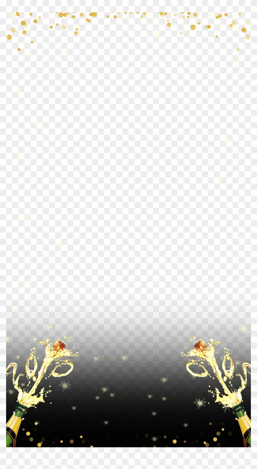 Gold Champagne Dirty - Champagne Popping Snapchat Filter Clipart #1262702