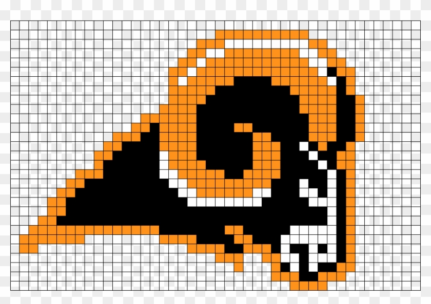 Rams Logo Pixel Art Clipart