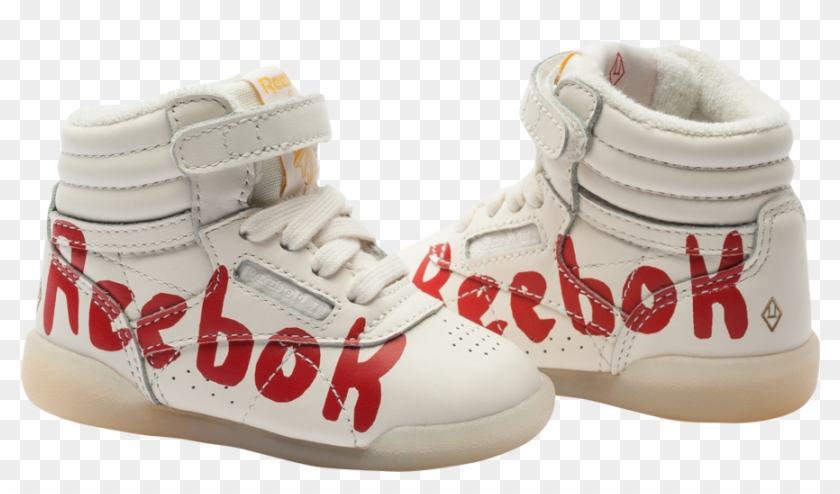 Tao X Reebok Tao X Reebok Hi Infant Red Logo Sneakers - Walking Shoe Clipart