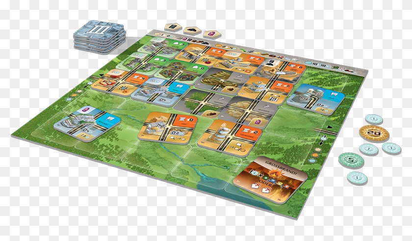Lookout Games Announces Neom, A City Building Game - Neom Board Game Clipart