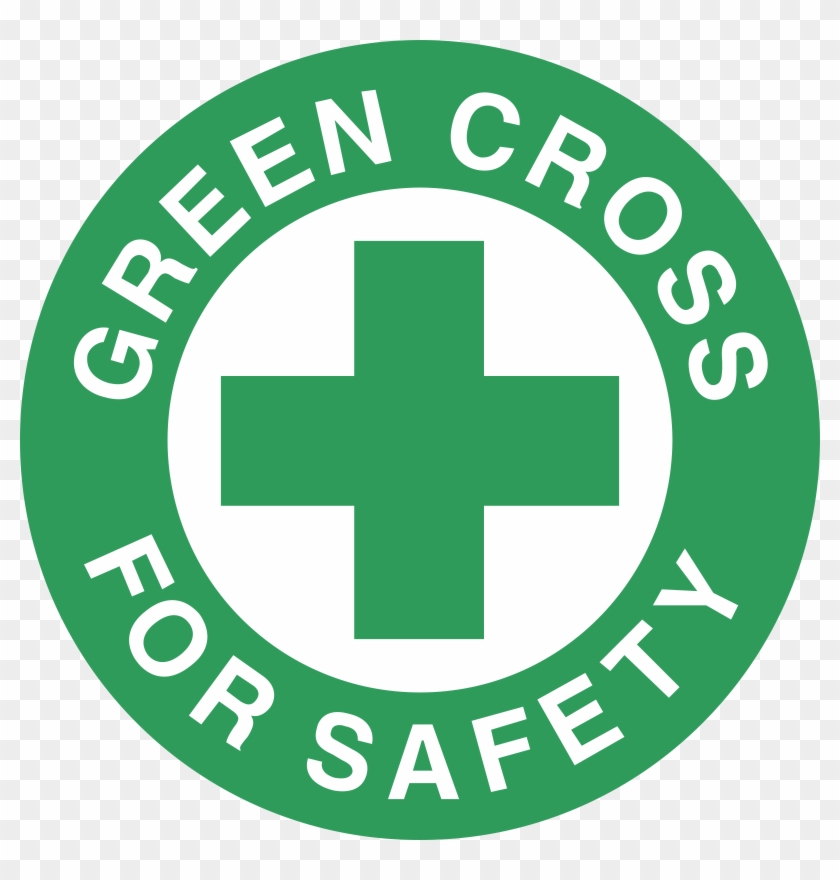 Green Cross For Safety Logo Png Transparent - Green Cross For Safety Logo Clipart