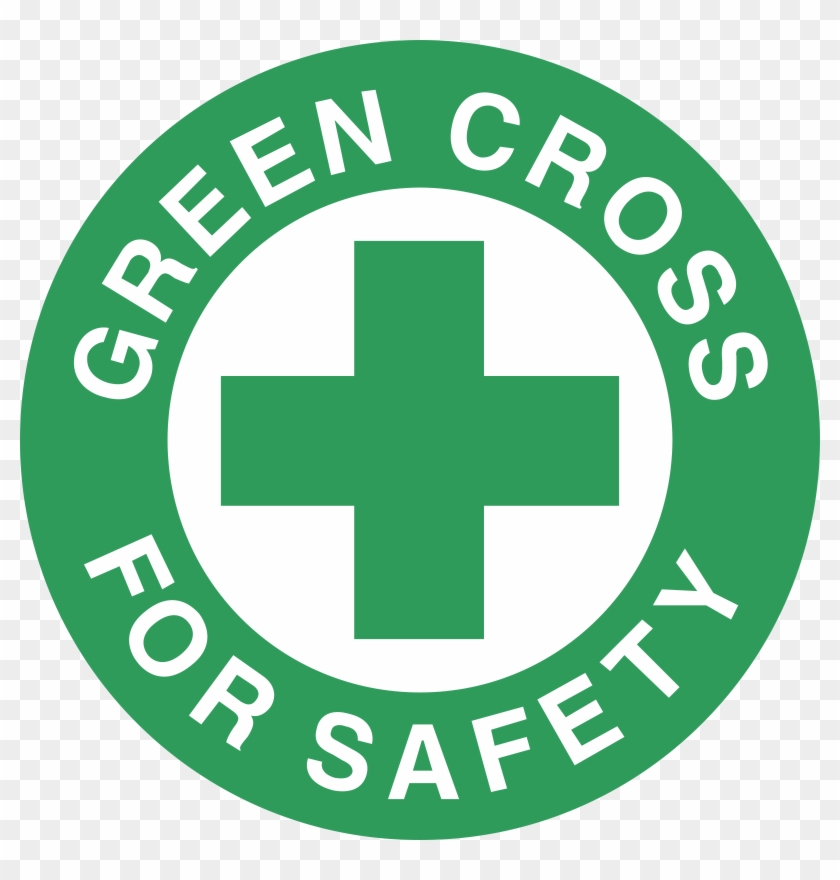 Green Cross For Safety Logo Png Transparent - Green Cross For Safety Logo Clipart #1262995