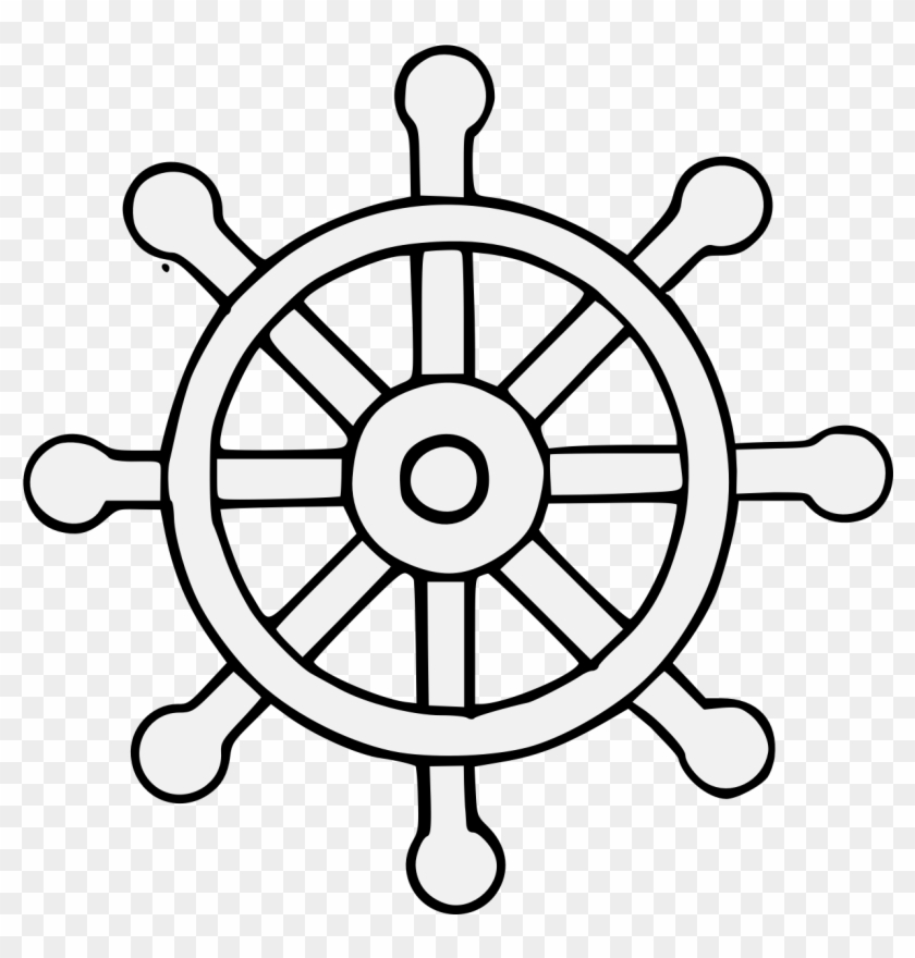 Ship Wheel Png - Ship Wheel Outline Clipart