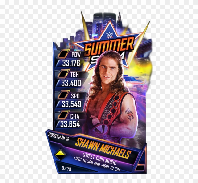 Shawn Michaels Wwe Supercard Season Debut Wwe Supercard - Wwe Supercard Summerslam 18 Clipart #1263327