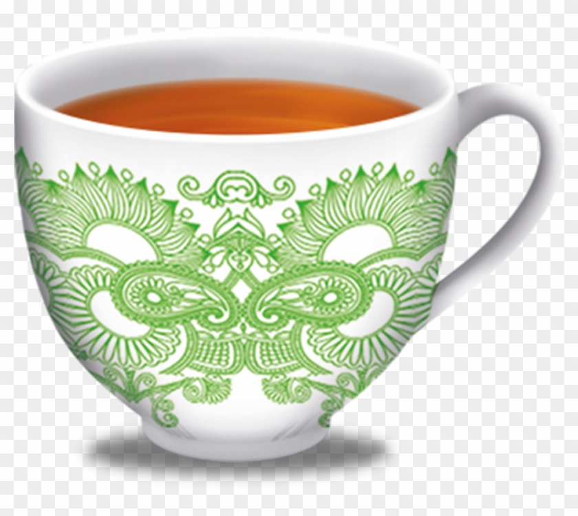 Green Tea Lemon Grass Basil Green Tea Lemongrass - Cup Clipart #1263520