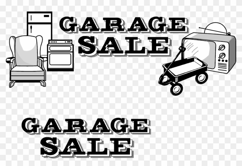 Garage Sale A Garage Sale Png Image Clipart - Garage Sale Clip Art Black And White Transparent Png #1263799