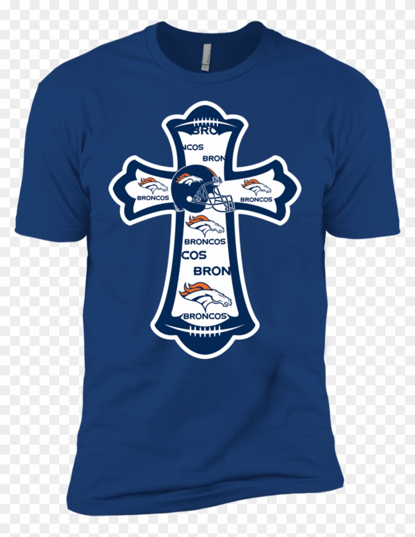 Denver Broncos Shirts The Cross Logo Team T Shirts - Shirt Clipart