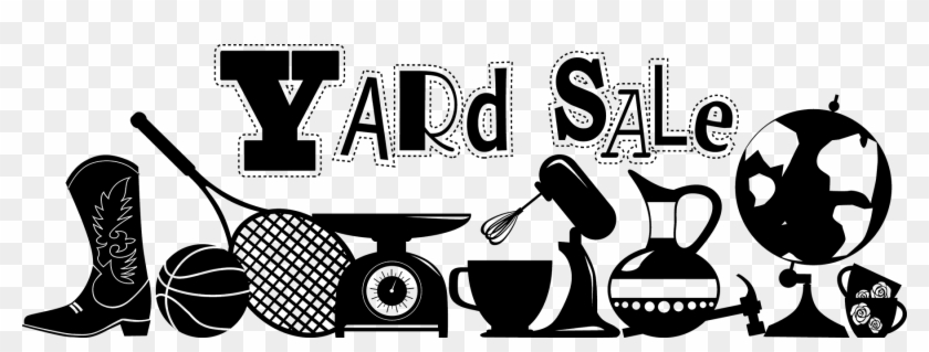 The Gsbc Community Yard Sale Has Become A Real Community - Yard Sale Clipart Black And White - Png Download