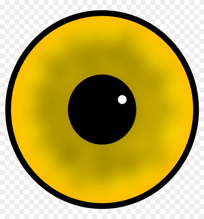 Free Stock Photo - Yellow Eye Cartoon Clipart