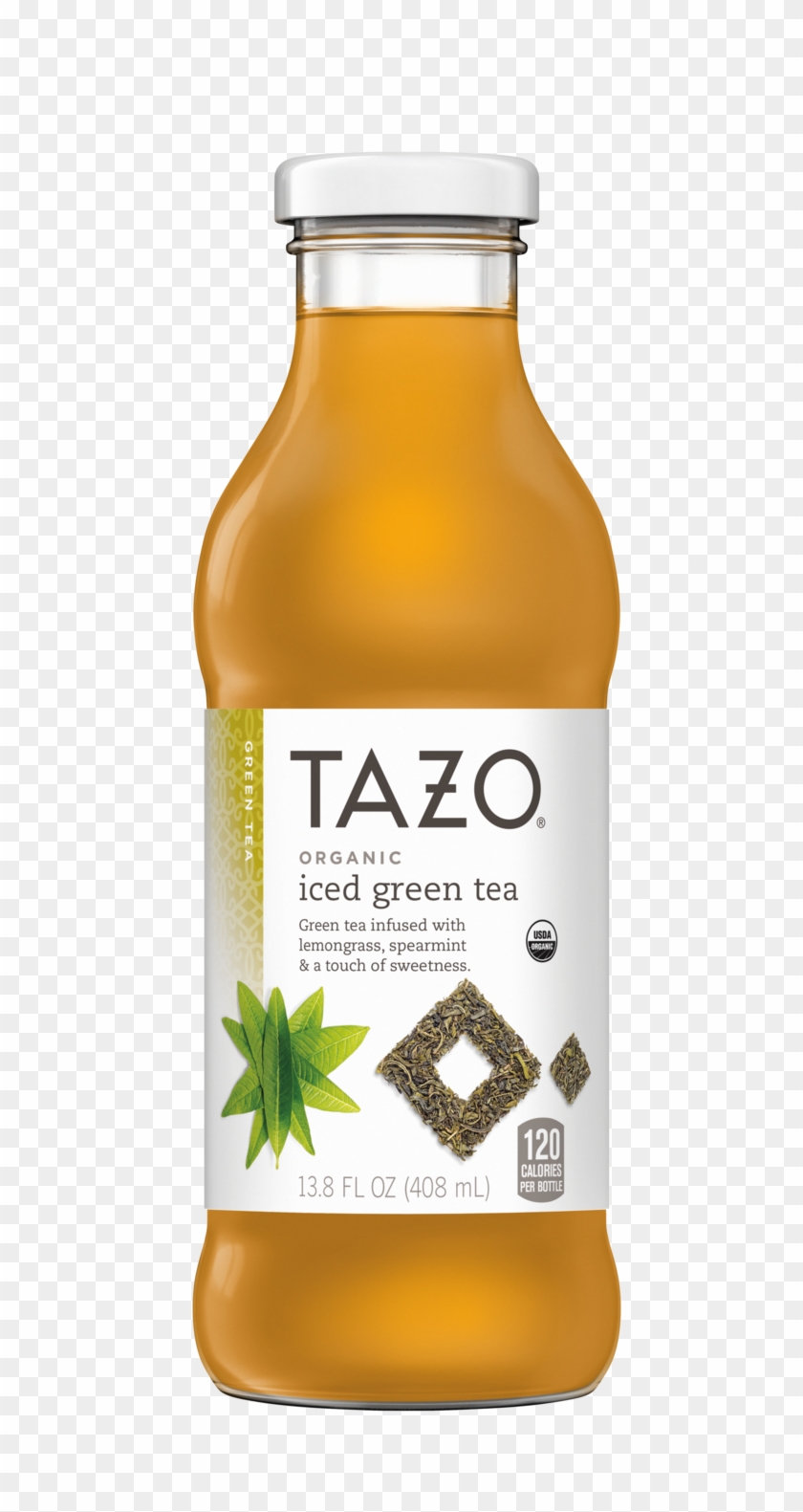 Organic Iced Green Tea Bottle Tazo Tea Png Zen Iced Clipart #1264227