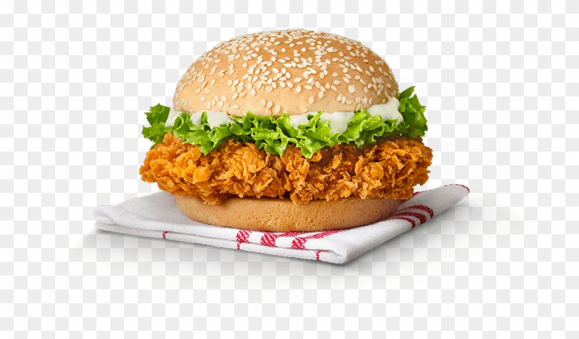 Wtf Only $1 - Transparent Zinger Burger Png Clipart