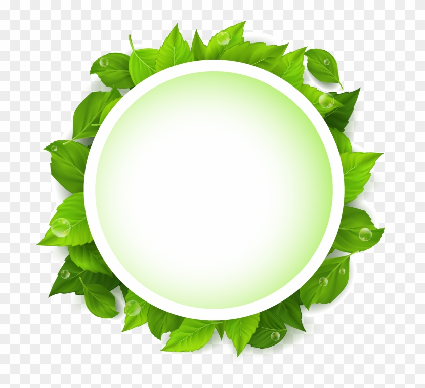 Plate Clipart Banana Leaf - Circle - Png Download