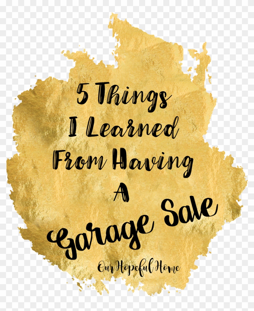 Garage Sale Tips - Calligraphy Clipart #1264834