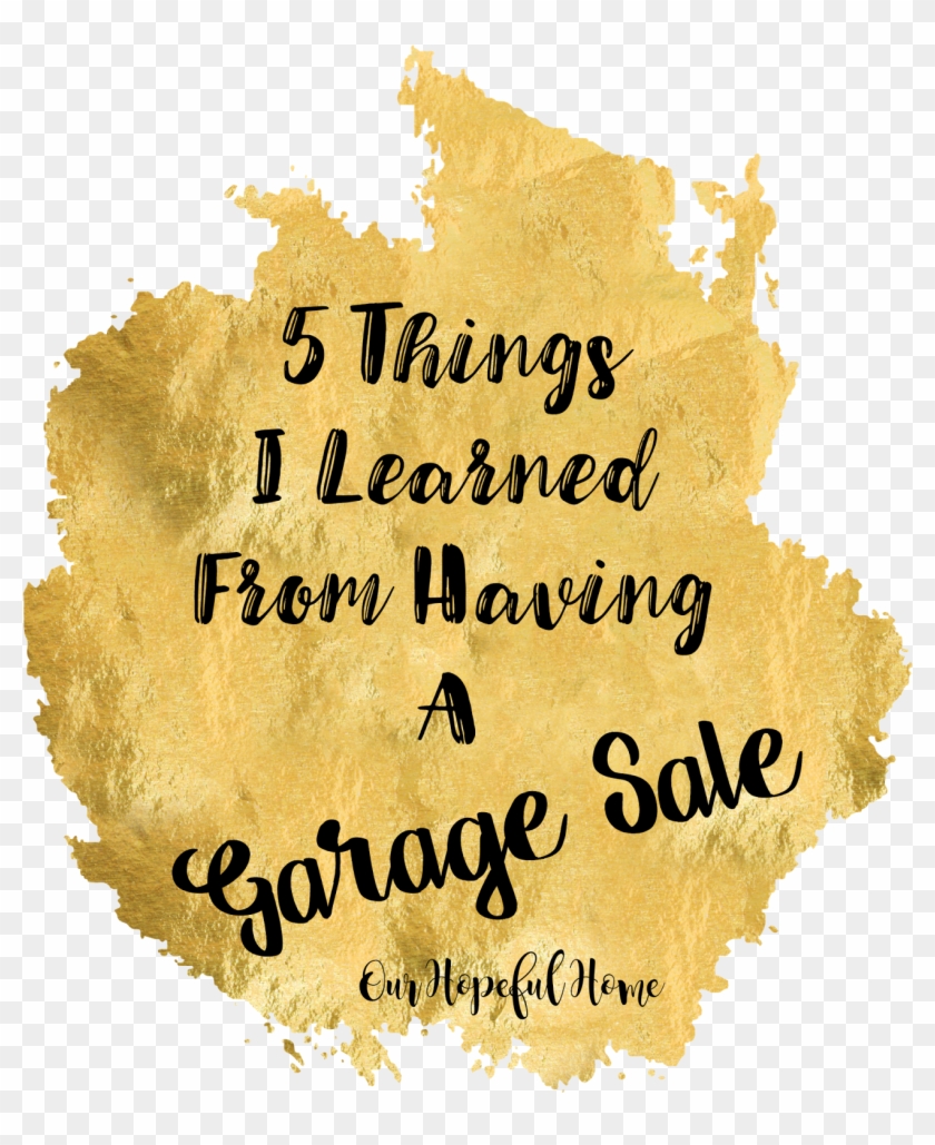 Garage Sale Tips - Calligraphy Clipart