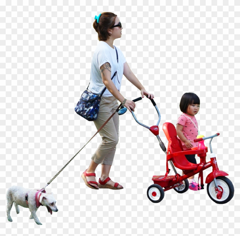 Yoga Group - Cut Out People Walking Dog Clipart