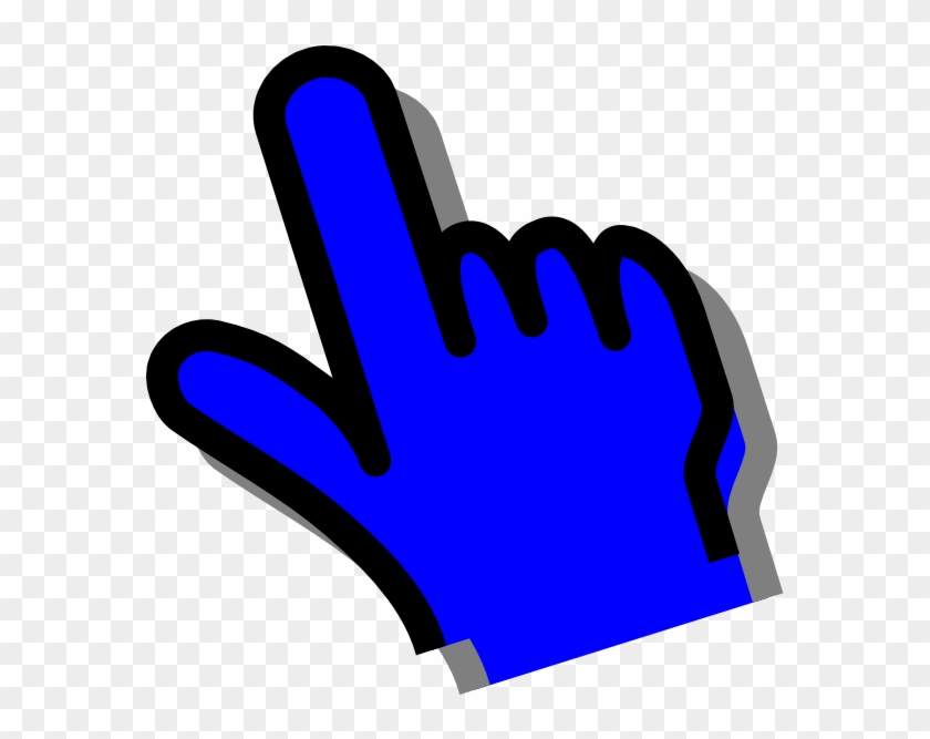 Blue Hand Svg Clip Arts 576 X 596 Px - Png Download #1265078