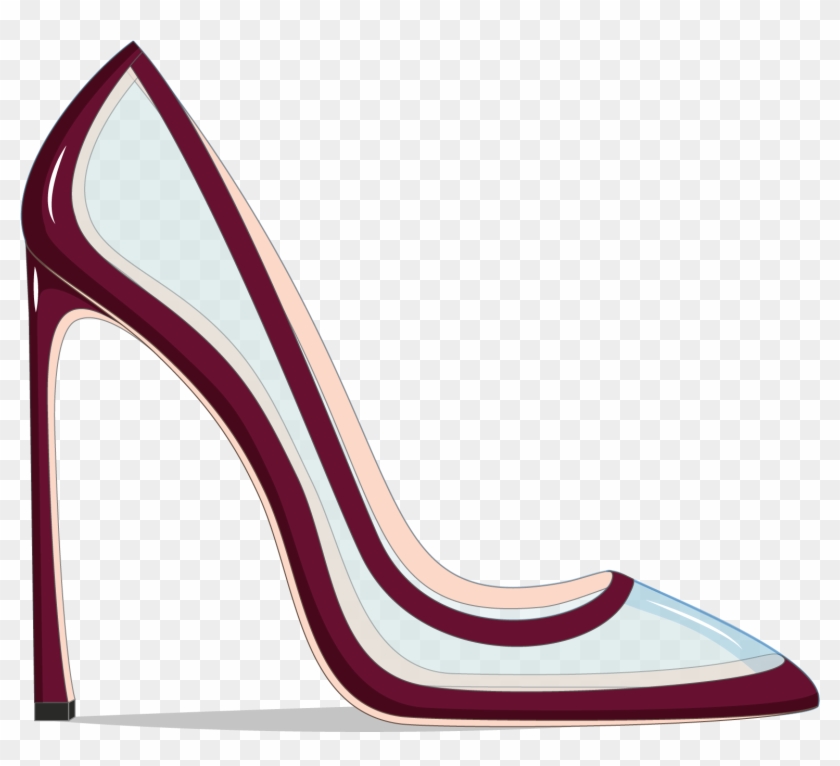 Art Shoes, Stilettos, Pumps, Heels, Choux Pastry, Spiked - Basic Pump Clipart