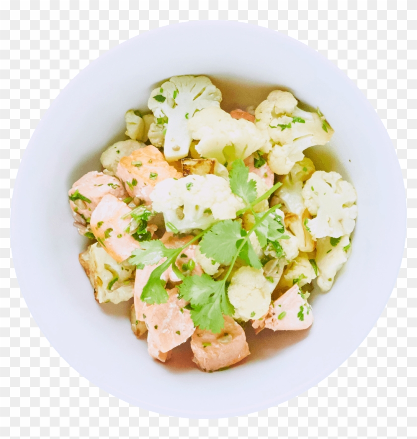 Combine Salmon And Cauliflower Clipart #1265228