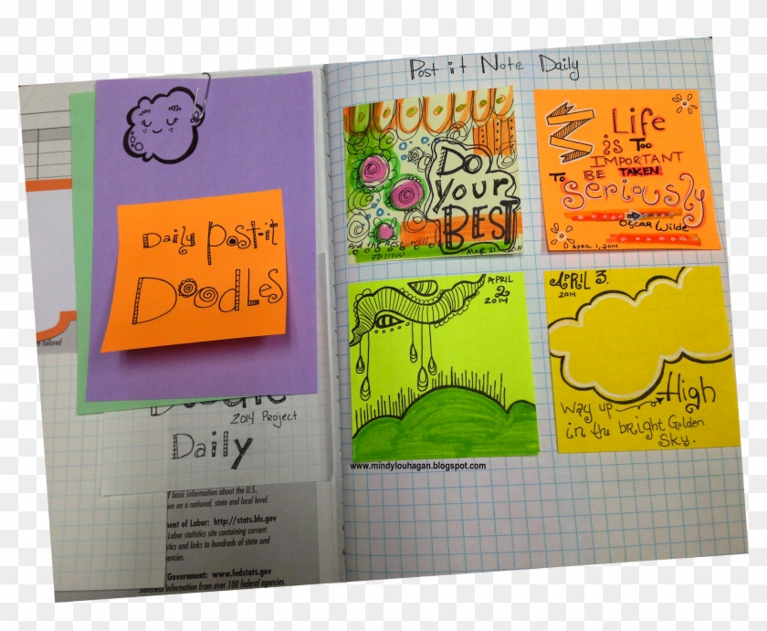I Can Usually Fit Six Post It Notes On Each Page So - Paper Clipart