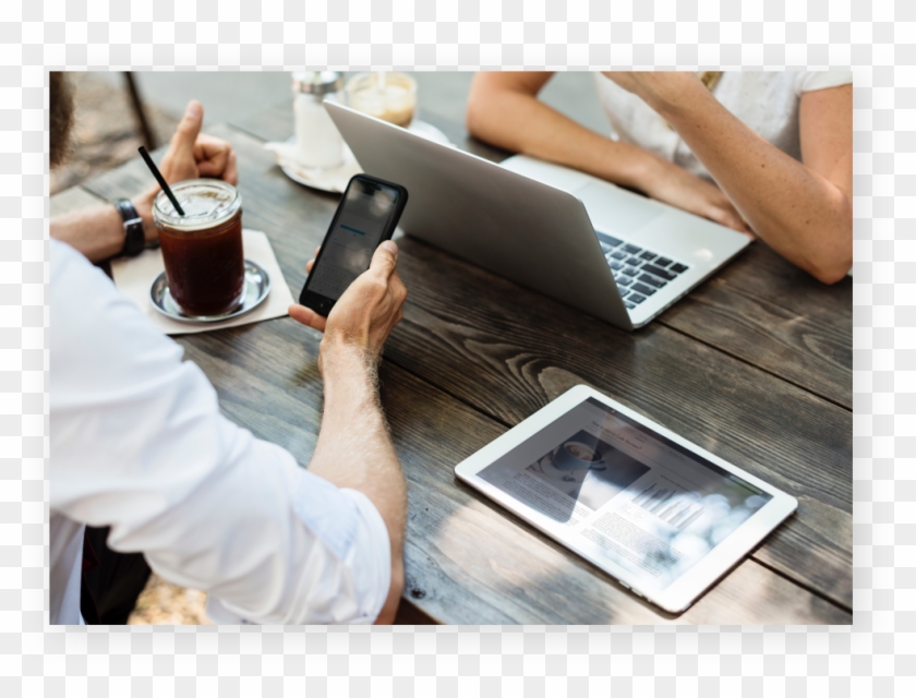 There's No Need To Hire A Coding Professional, Adding - Business Meeting In Cafe Clipart