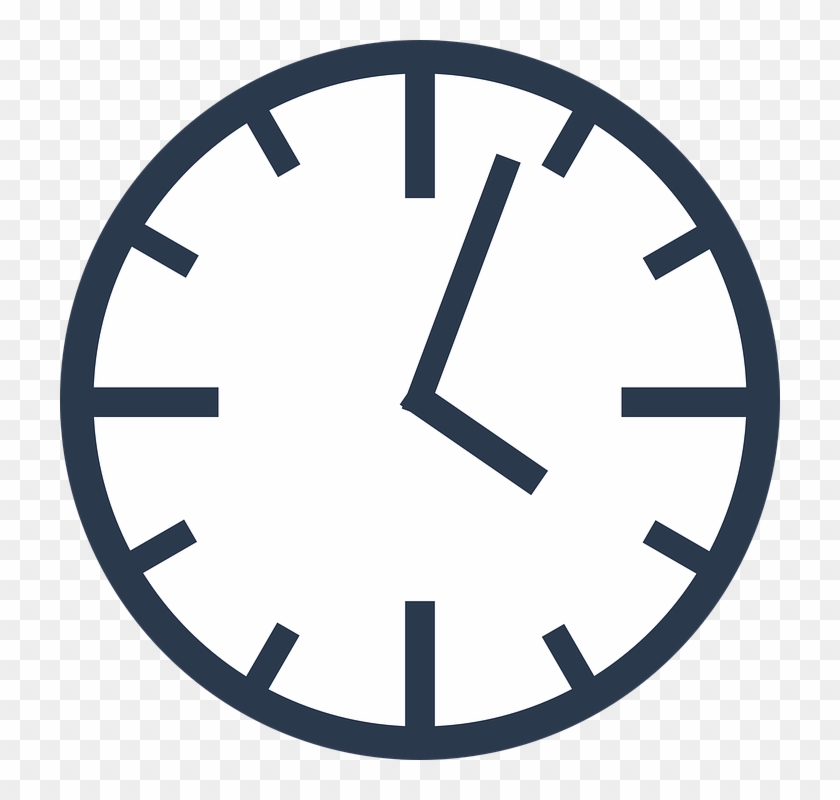 Collection Of Free Clock Clipart - Simple Clock Clipart - Png Download