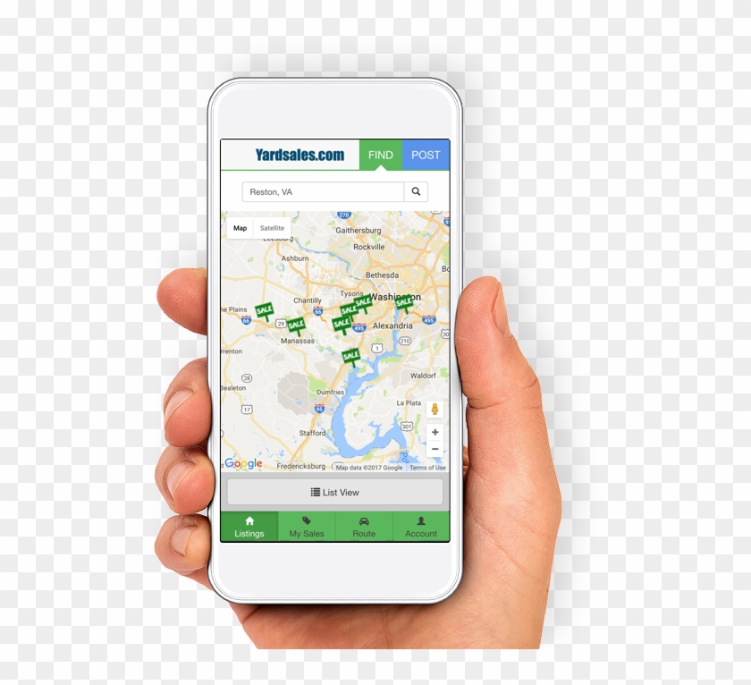 Search For Yard Sales On Your Phone - Mobile App Clipart