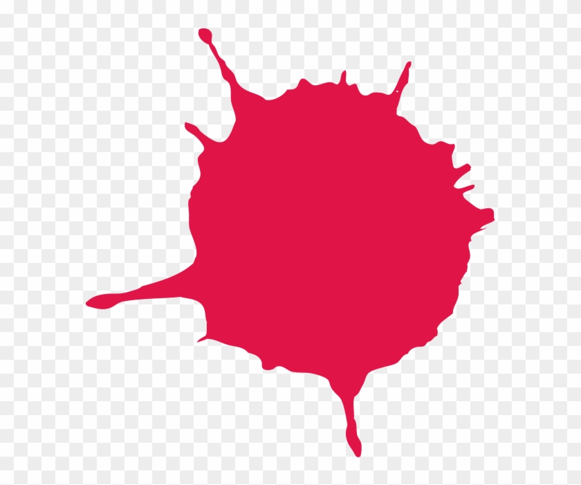 Red Paint Splatter Png - Paint Splash Png Clipart #1266159