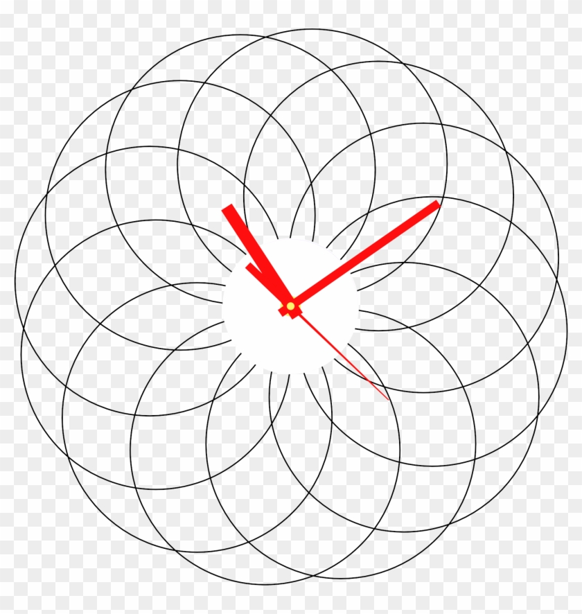 Clock Png Clipart - Line Art Transparent Png