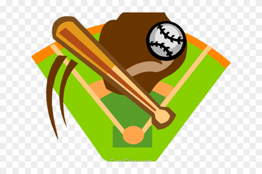 Baseball Bat Clipart Baseball Diamond - Baseball Diamond Clip Art - Png Download
