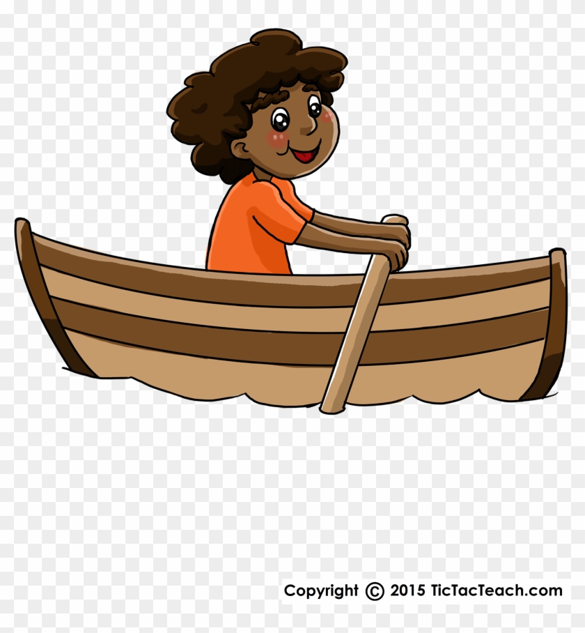 Row Row Row Your Boat - Canoe Clipart #1266425