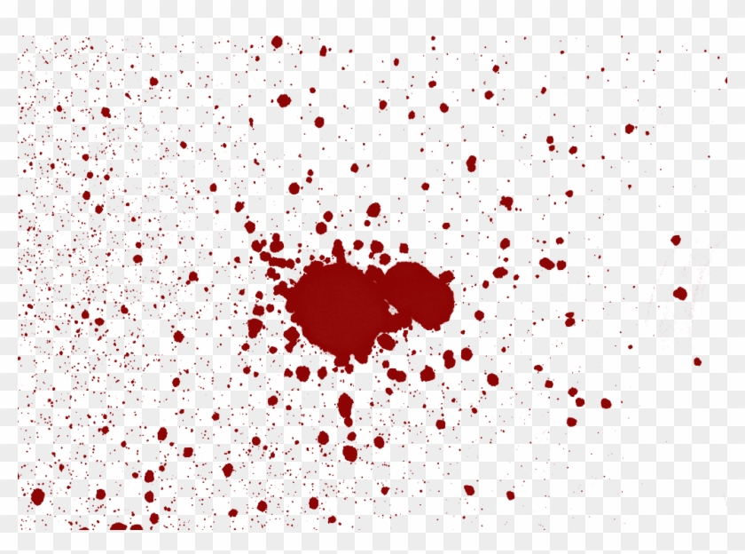 Blood Splatter 6-sc - Blood Splatter Overlay Png Clipart #1266461