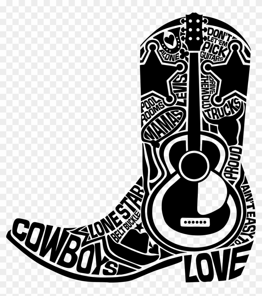 2070 X 2237 4 - Cowboy Boots Clip Art - Png Download #1266524