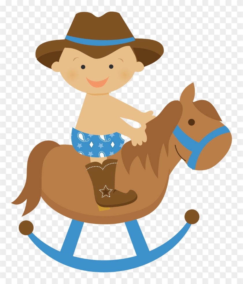 Cowboy Clipart Baby Cowboy - Invitaciones De Baby Shower Caballitos - Png Download